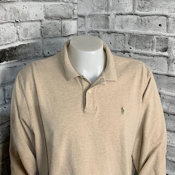 Polo Ralph Lauren Vintage 90s Long Sleeve Collared Henley - Picture 2 of 10